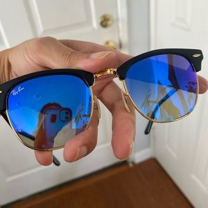 Ray-Ban clubmaster folding flash lenses sunglasses